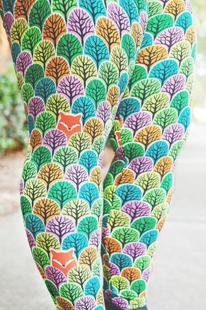 Backwoods Fox Leggings ~HIDDEN POCKET Twisted Spur COLLECTION