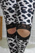 Lace Knee Leopard Leggings