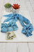 #9 Blue Plaid Scrunchie Set