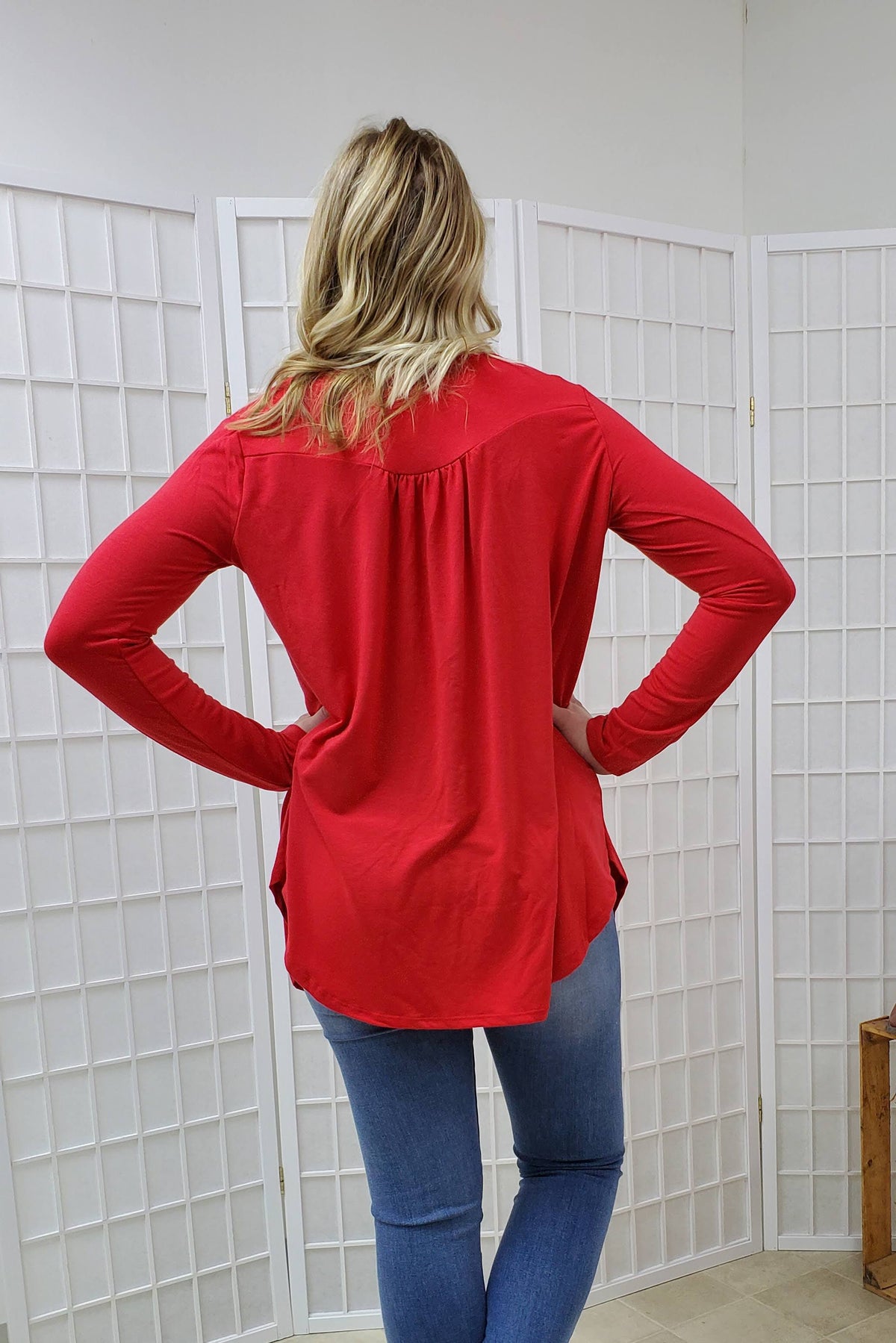 Lana Ruby Button Top SM, MED, LG, XL