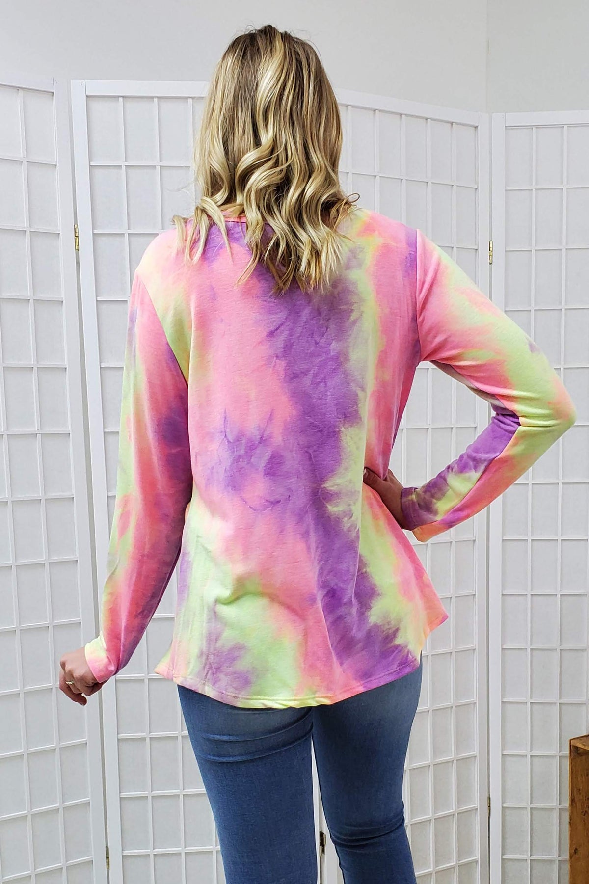 Janet Tie Dye Top SM, 2XL, 3XL