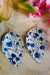 Blue Flowers Petal Handcrafted22 Earrings P-019