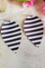 Striped Petal Handcrafted22 Earrings P-022