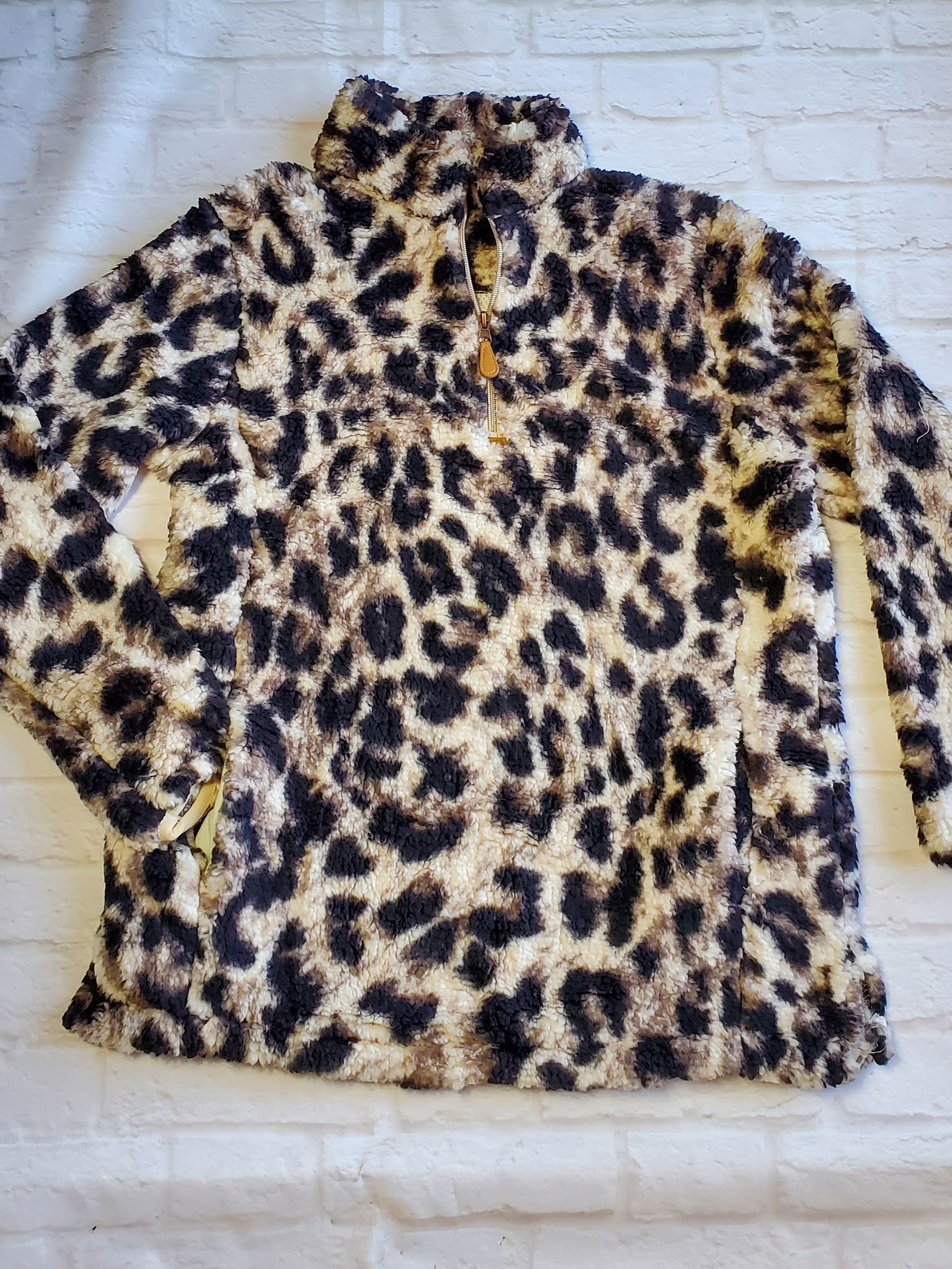 Leopard Sherpa Pullover