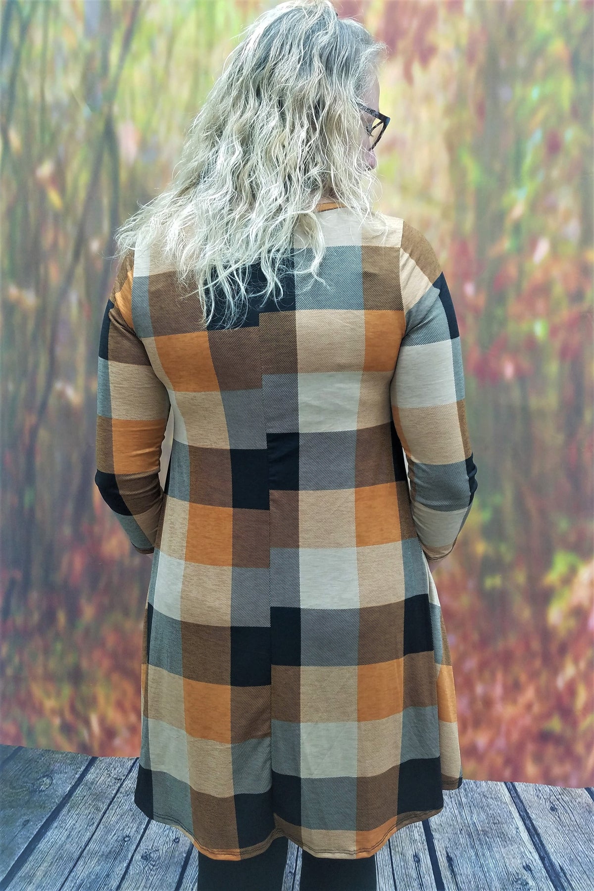 Harvest Plaid Dress SM, MED