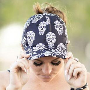 Sugar Skull Rose Ponytail Womens Hat💕BUNDLE+OFFER