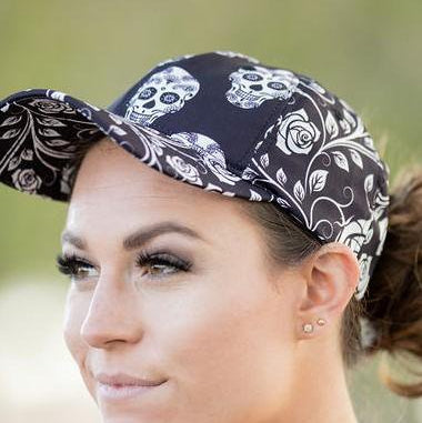 Sugar Skull Rose Ponytail Womens Hat💕BUNDLE+OFFER