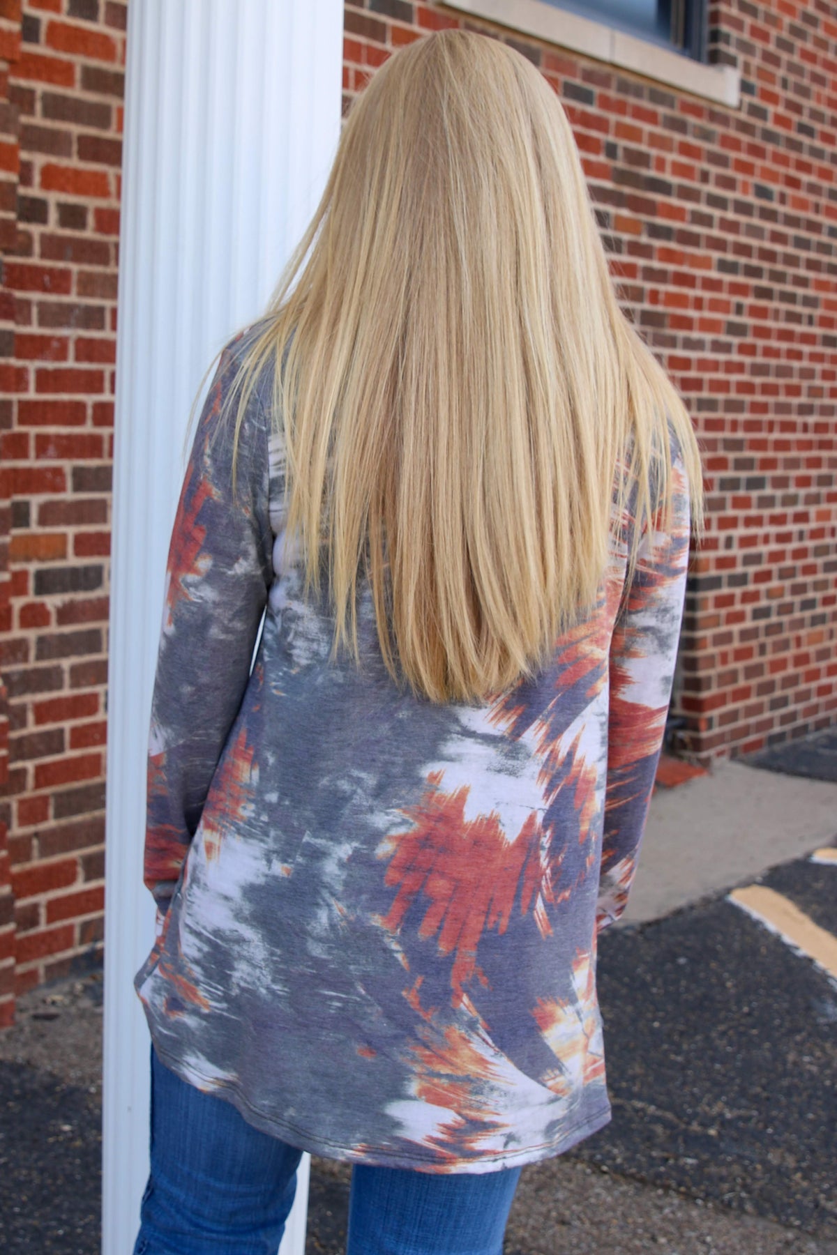 Tina Olive/Orange Top SMALL, MEDIUM D5