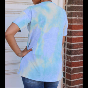 HEIMISH Rayna Tie Dye KeyHole Top Womens 2X 💕BUNDLE+OFFER