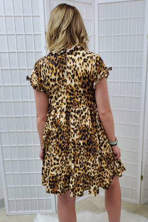 Blair Leopard Babydoll Dress