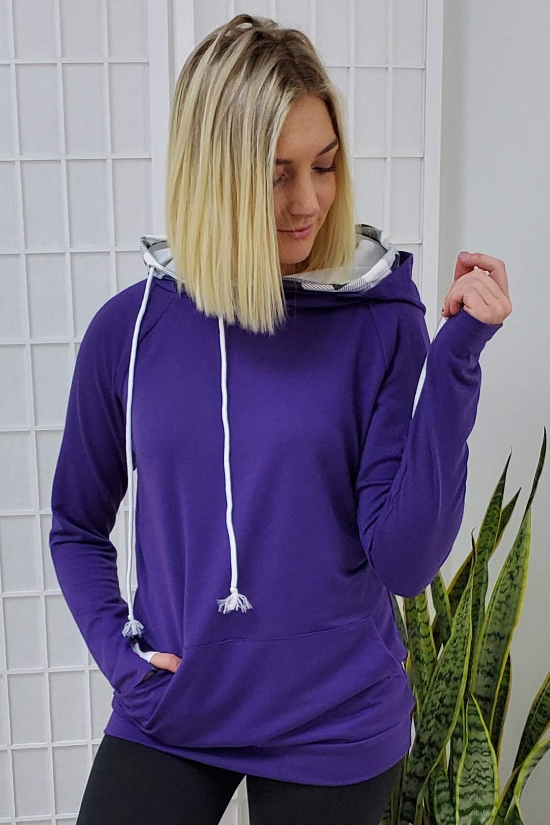 Double hoodie boutique top