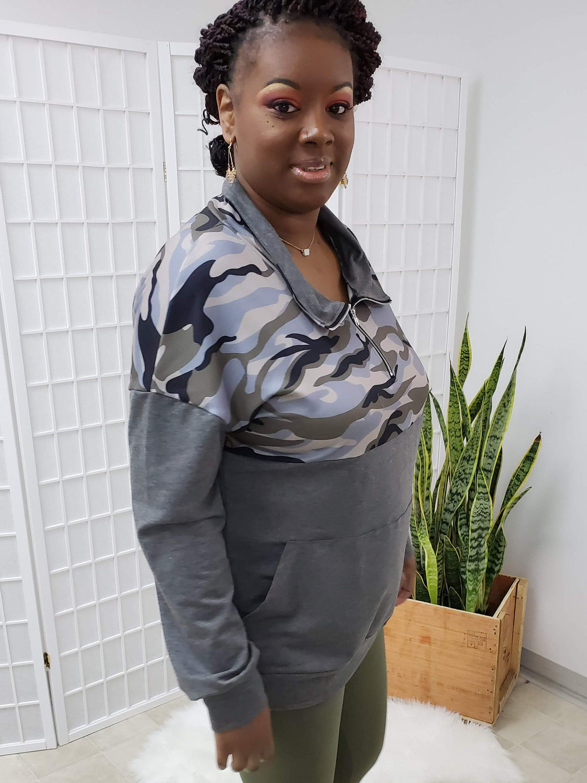 Tes Camo Pullover Jacket SM-2XL