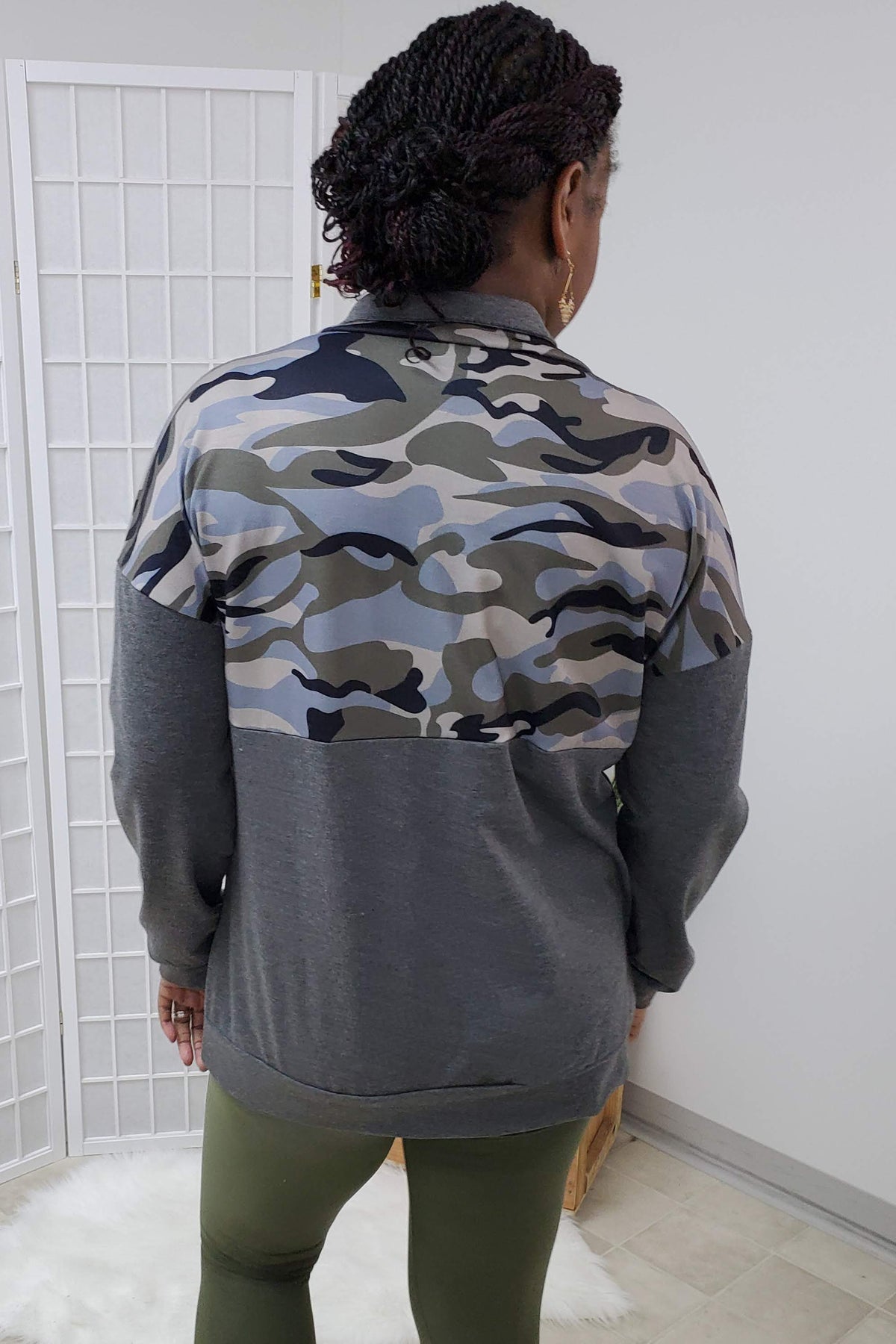 Tes Camo Pullover Jacket SM-2XL