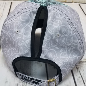 Medallion Swirl High Ponytail Womens Boutique Hat 💕BUNDLE+OFFER