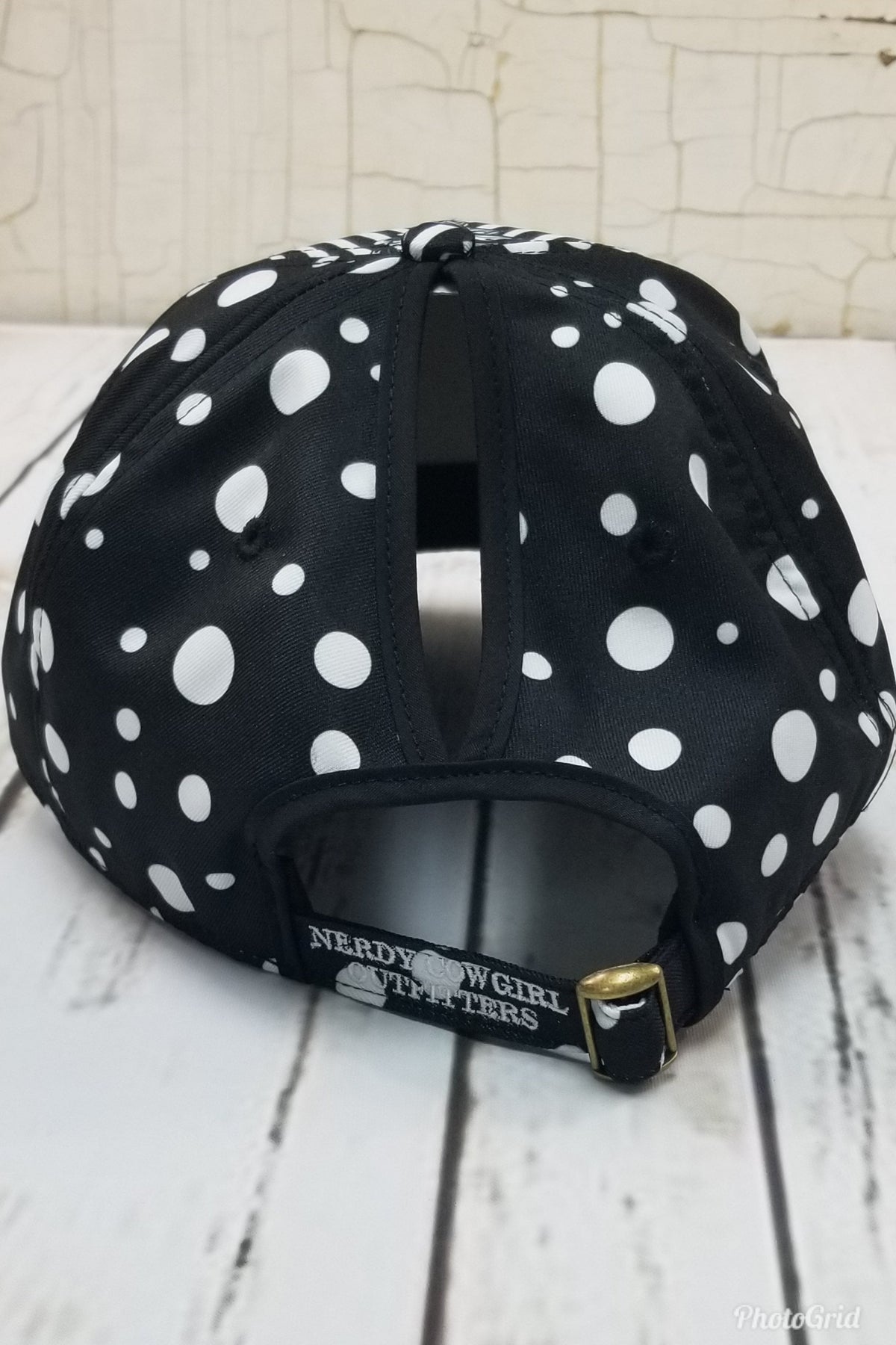 Flower, Stripes, and Dots Messy Bun Ponytail Hat