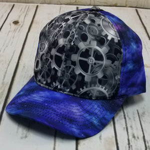 Steampunk Gears Galaxy Ponytail Womens Hat 💕BUNDLE+OFFER