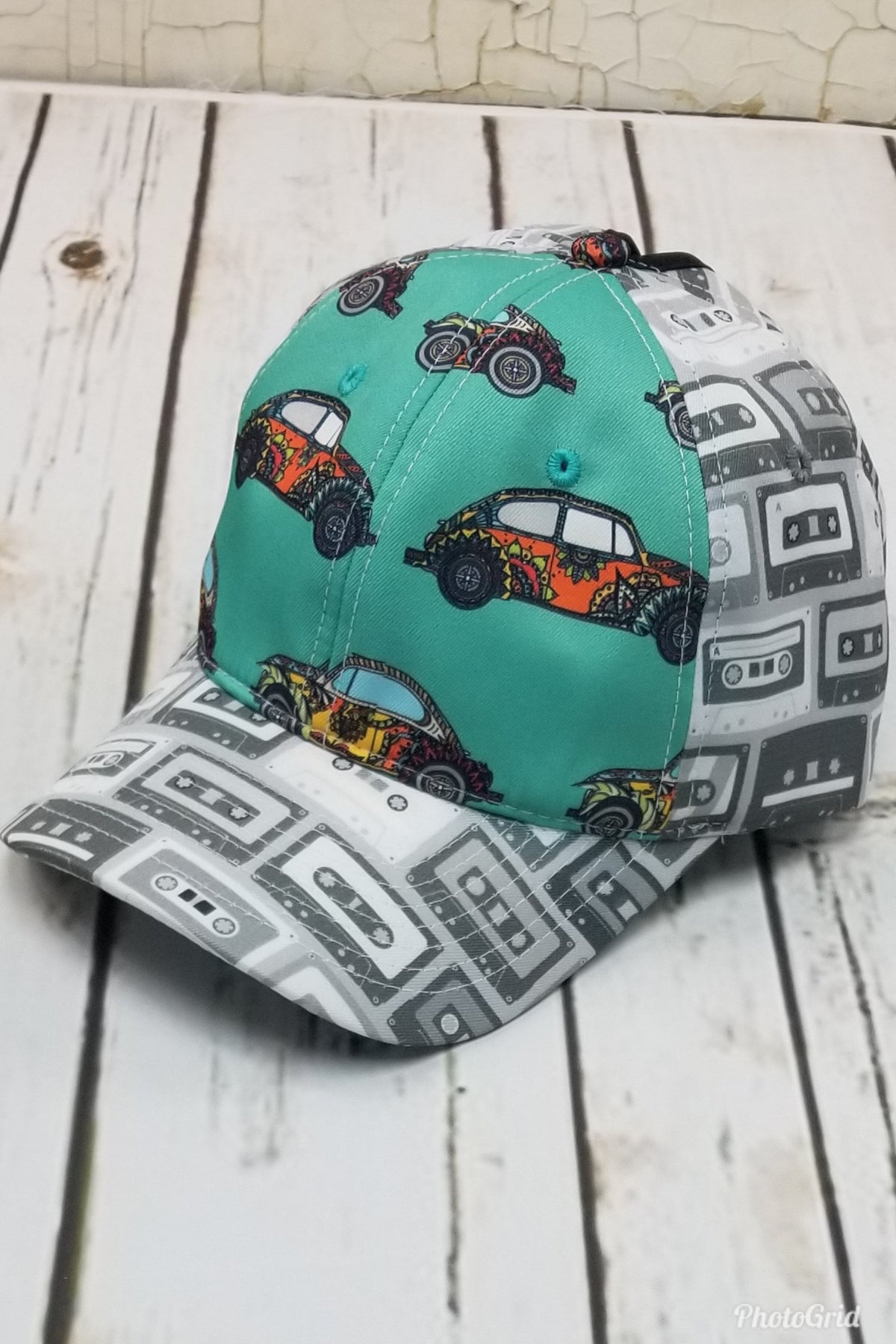 Bug Cassette Messy Bun Ponytail Hat