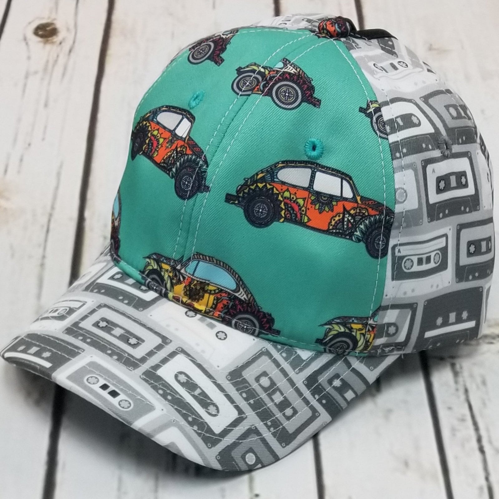 Vintage Bug Car Cassette Ponytail Womens Hat 💕BUNDLE+OFFER
