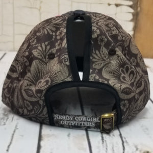 Longhorn Skull Flowers Ponytail Womens Hat 💕BUNDLE+OFFER