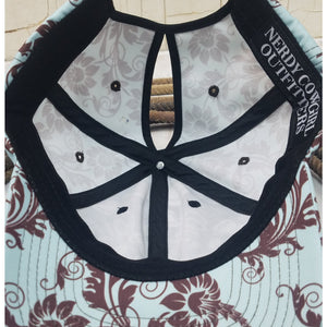 Coffee Bean Floral Ponytail Womens Hat 💕BUNDLE+OFFER