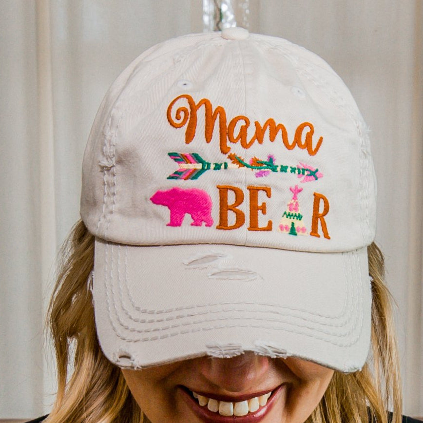 Mama Bear Cream Boutique Womens Hat 💕BUNDLE+OFFER