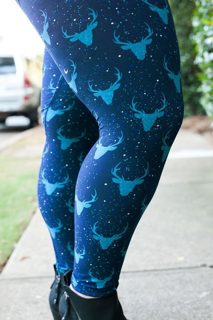 STARCOVE Navy Blue Galaxy Star Leggings, Star Print Constellation Workout  Tights Yoga Pants at Amazon Women's Clothing store