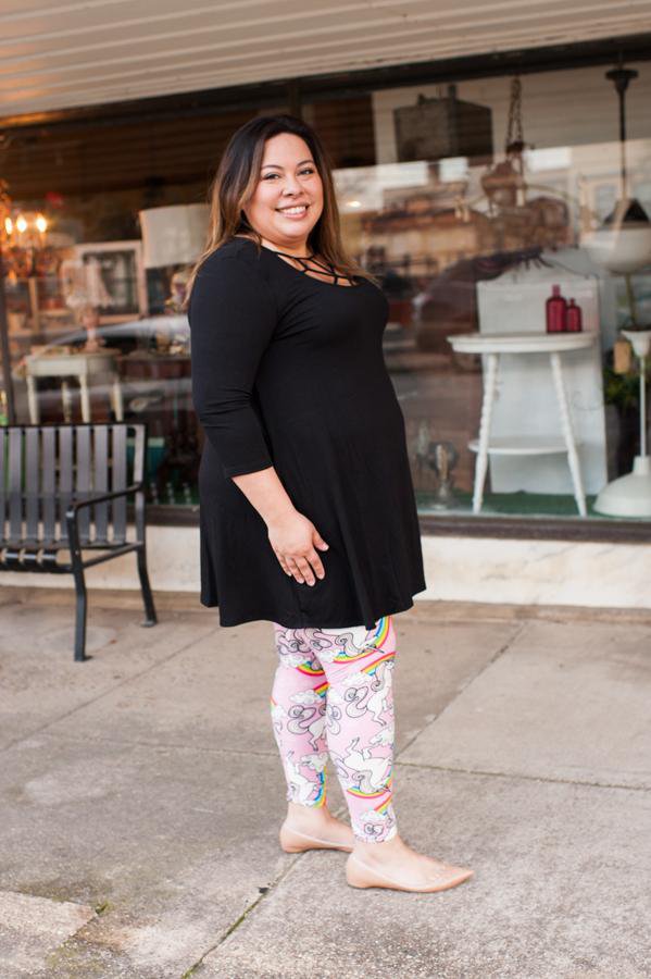 Jennie Black Tunic SMALL, MEDIUM D5