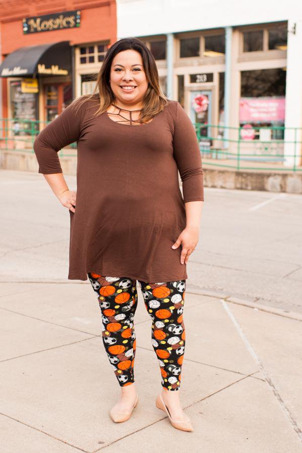 Jennie Brown Tunic SM-3XL